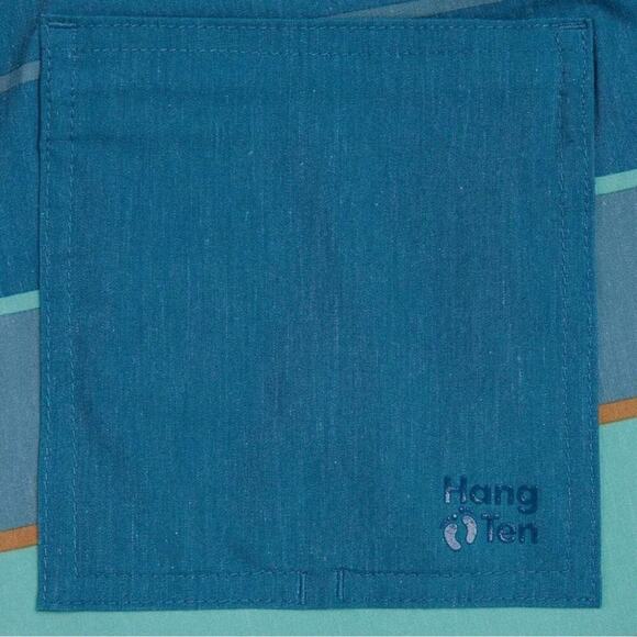 Hang Ten Men's Swim Trunks Shorts Swimwear Green Aqua Size XL NWT - Picture 6 of 10